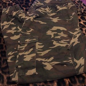 Plus Size Camouflage Jeans